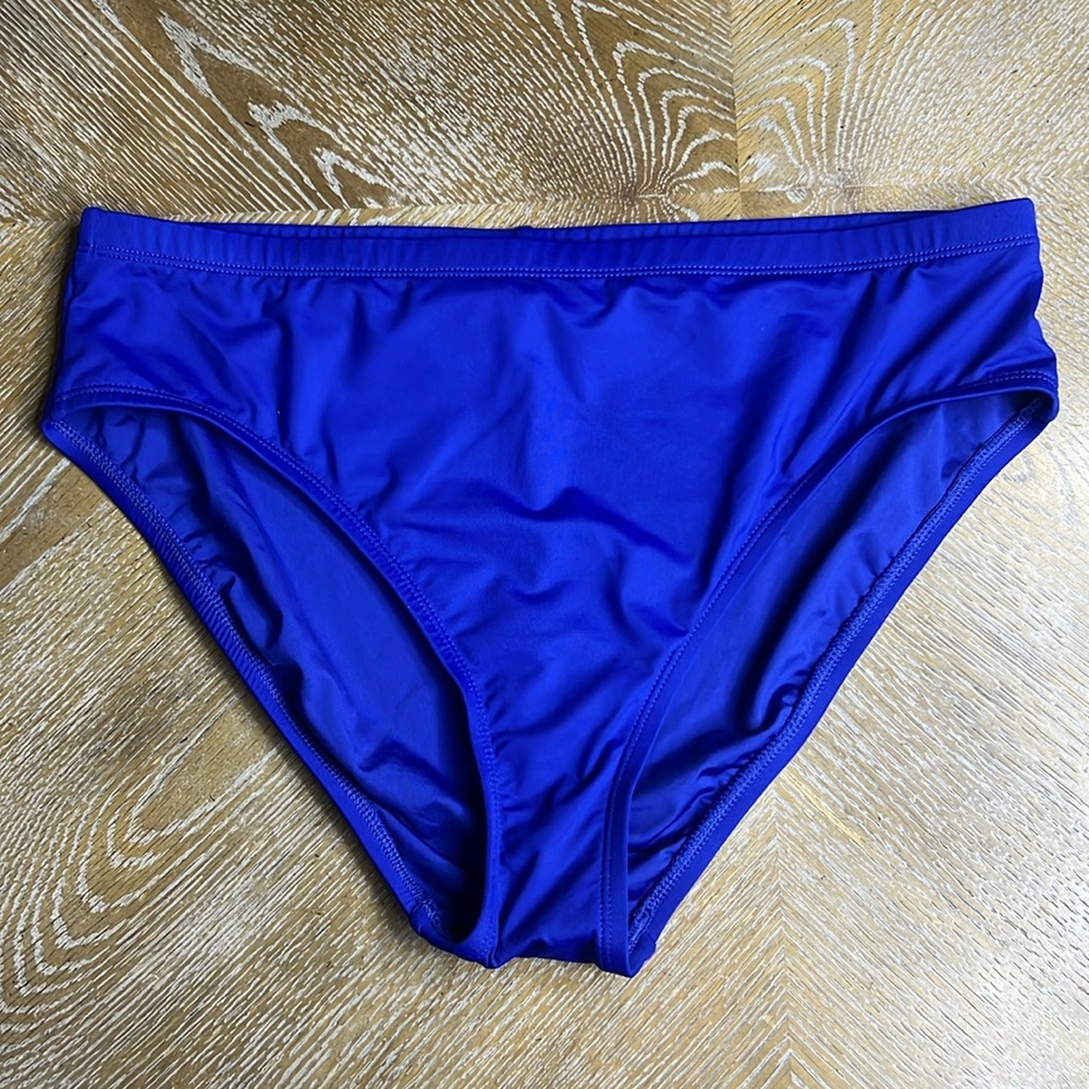 LA BLANCA Cobalt Blue Swim Bikini Bottoms 12